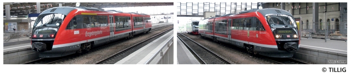 Tillig 04887 - TT - Triebwagen BR 642 Erzgebirgsbahn, DB AG, Ep. VI